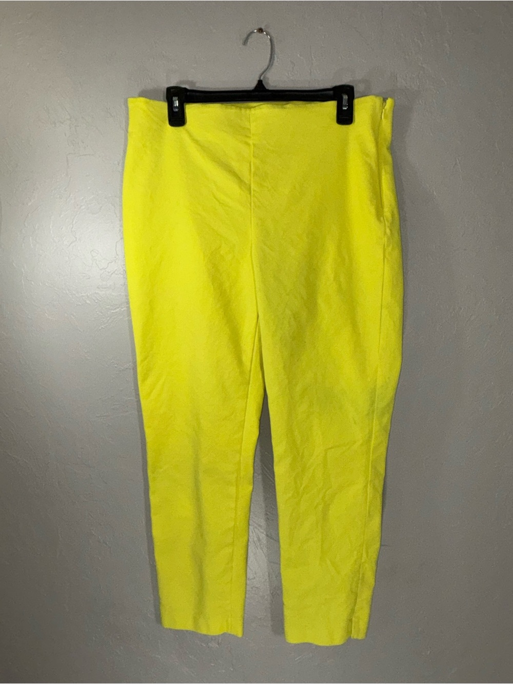 Vince Camuto Neon Yellow Straight Leg Trousers